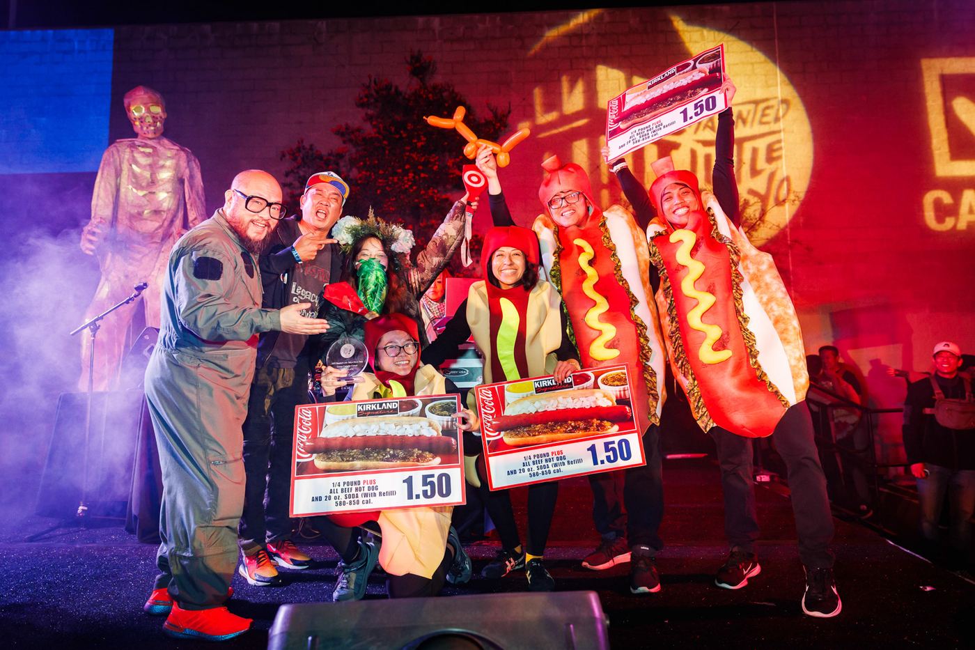 2025 group costume contest winners on stage